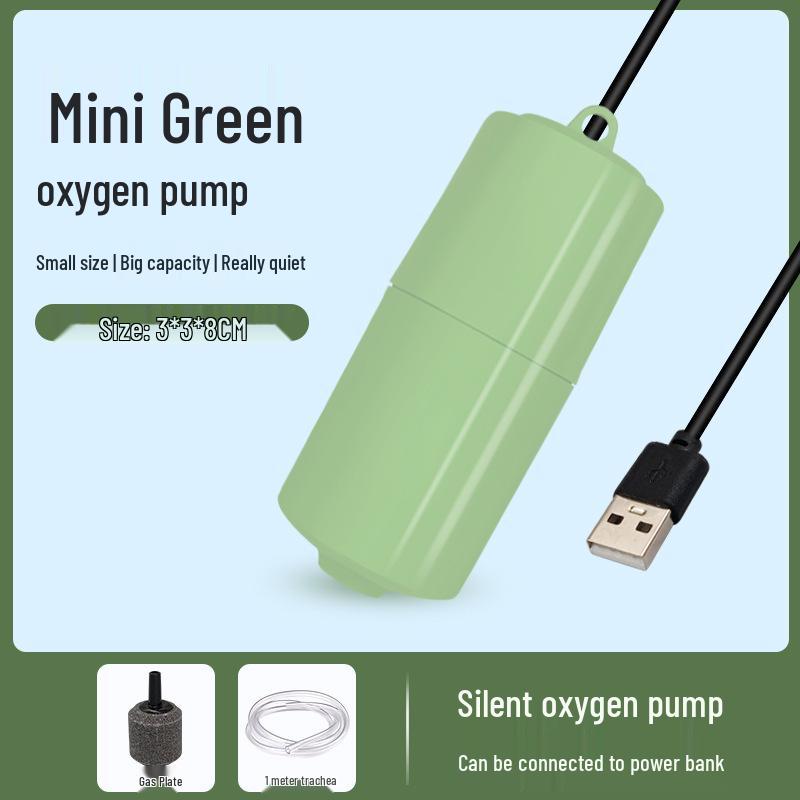 Silent Mini USB Oxygenator Pump for Fish Tanks and Outdoor Fishing