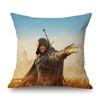 Game Poster Witcher Art Home Decorative Sofa Throw Pillow Case Wild Hunt Characters Cotton Linen Chair Bench Cushion Cover