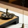 Creative Frog Tea Pet Multi-Purpose DIY Zen Frog Ornaments Zen-Inspired Incense Holder for Office Desktop Tea Table Decoration