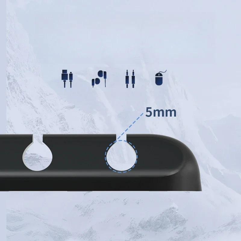 USB Cable Organizer Silicone Cable Winder Desktop Tidy Management Clips Cable Holder For Mouse Keyboard Headphone Wire Organizer