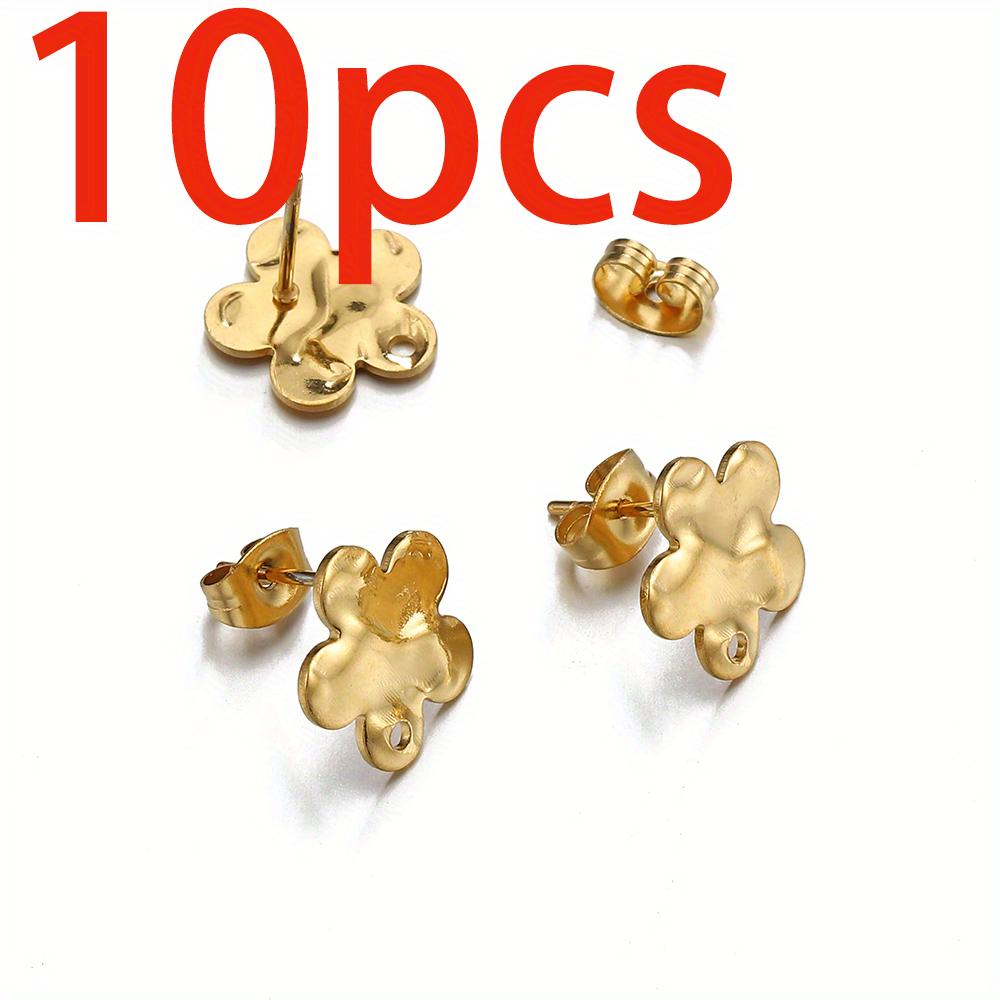 5 Paar Edelstahl Ohrbügel Langer Stift Post Haken Ohrstöpsel Verbinder Quaste DIY Schmuck Handgefertigte Ohrringe Zubehör Fundstücke