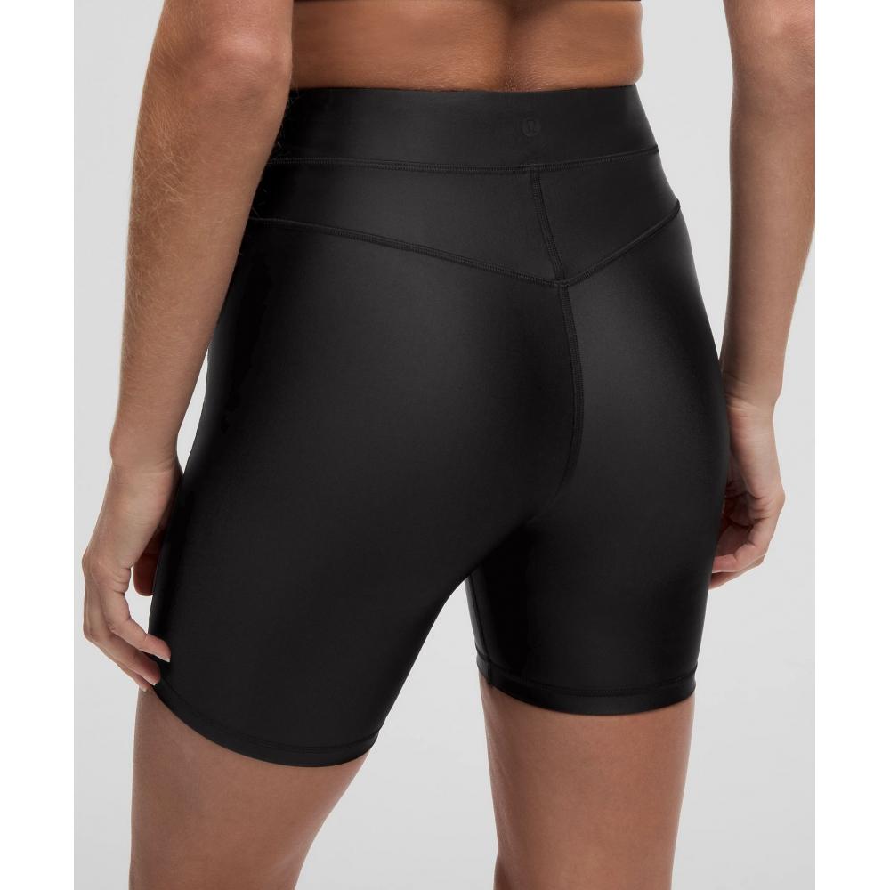 Lululemon Satin Shine High Rise Short 6  Black