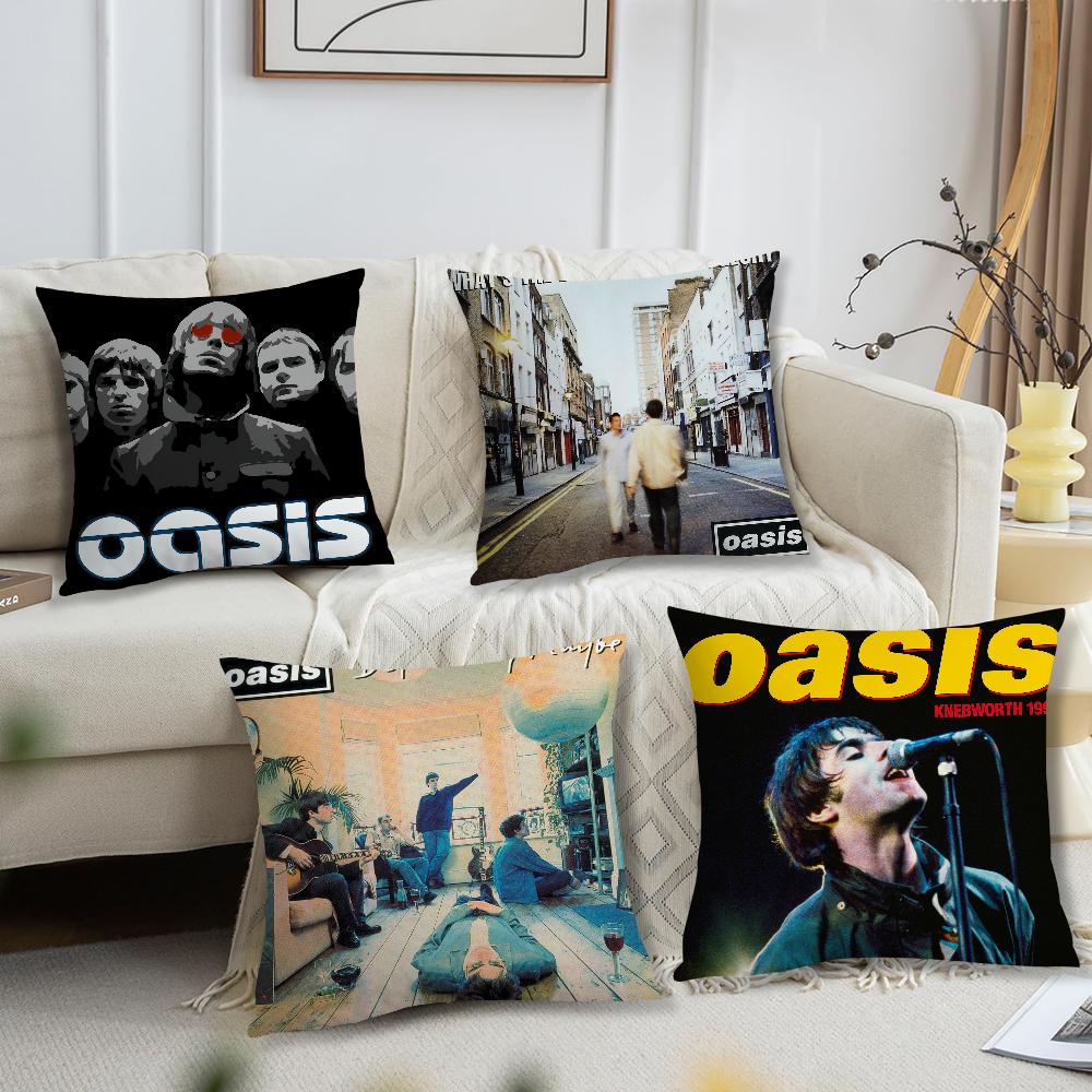 Band O-Oasis Definitely Maybe cushion cover Pillow Sofa Printing Decoration Room Home Office Coffee Shop Car Nordic Simplicity