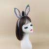 Fascia con Orecchie d'Asino Papillon a Coda Gonna Naso con Denti Accessorio Costume Animale Asino di Halloween per Bambini Ragazzo Ragazza Cosplay