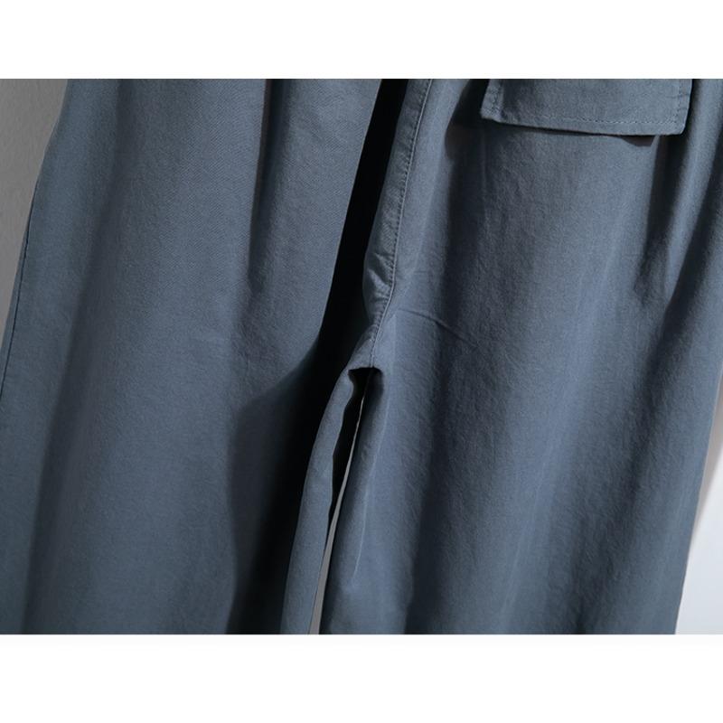 DIMANAF 2026 Summer New Plus Size Women High Waist Wide Leg Pants Loose Casual Trousers