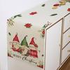 Christmas Gnomes Table Runner 13x72 Inch, Merry Christmas Poinsettia Winter Kitchen Dinning Table Decoration for Home Party Decor