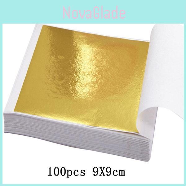 Exquisites Blattgold-Kunstdesign mit vergoldetem Rahmen für DIY-Dekorationsprojekte