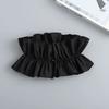 Unisex Vintage Ruffled Multi-layer Detachable Collar Victorian Edwardian White Costume Neck Collar