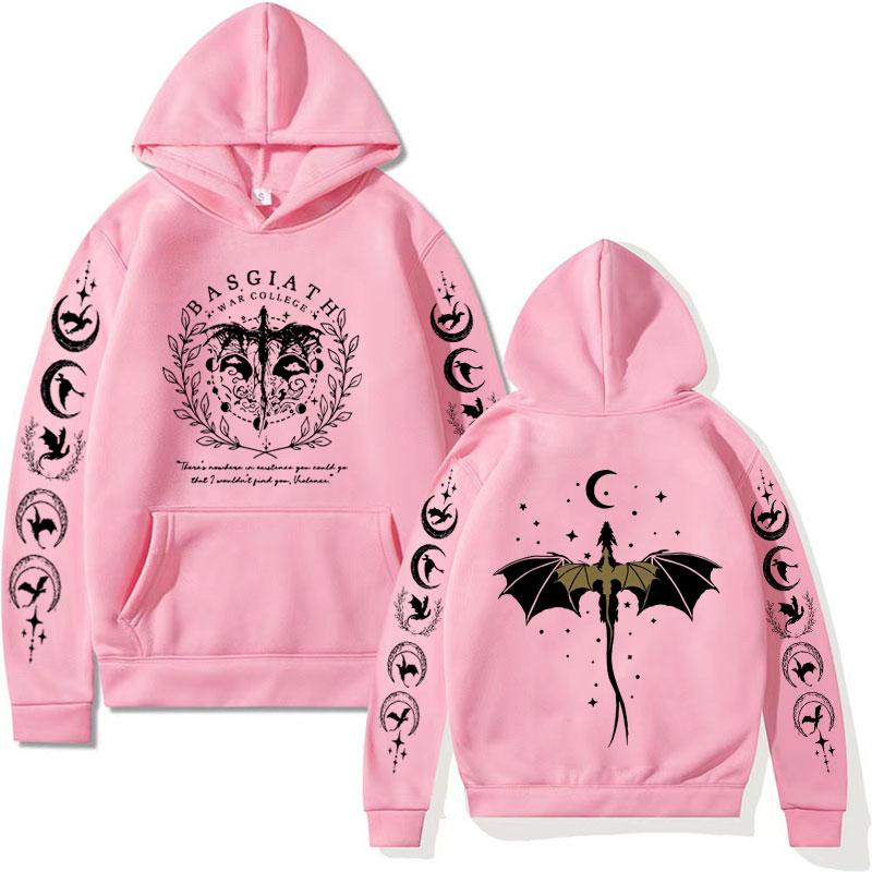 Vintage Basgiath War College Both-Sided Print Hoodies Men's Women Clothes Y2k Fashion Sweatshirt Casual Fleece Hoodie Streetwear