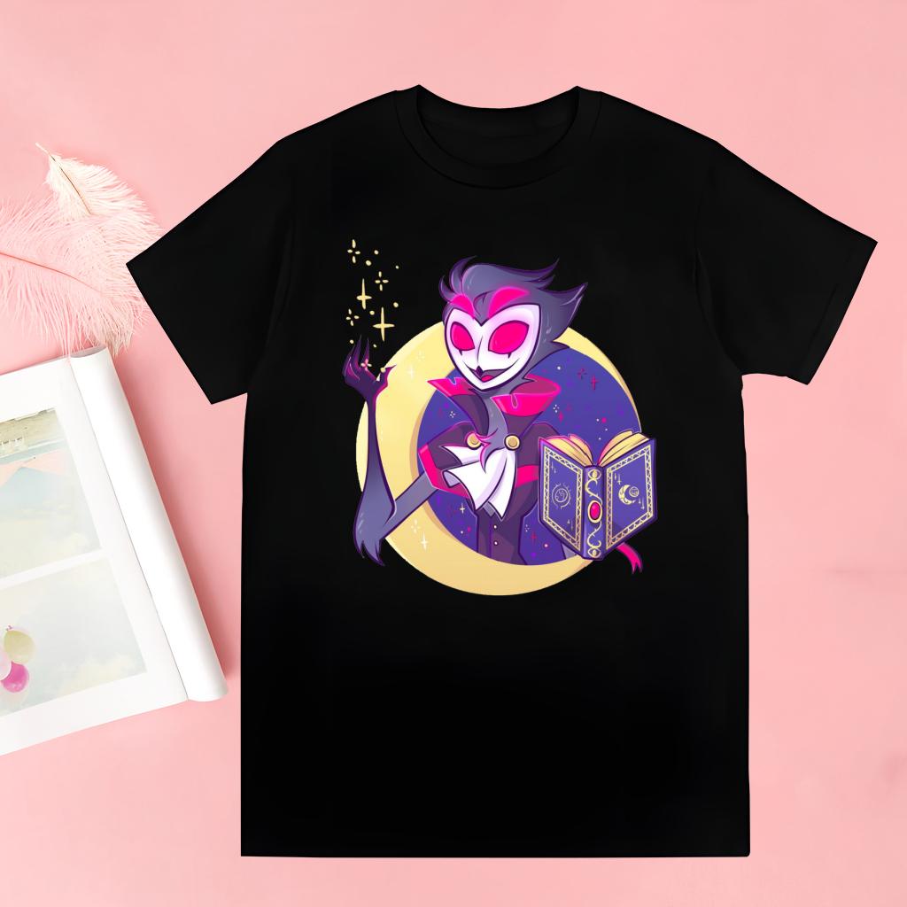Cartoons Helluva Boss T-Shirt Men Unisex Anime Cartoon Design Men Tee Shirt Homme Summer Tops Short Sleeve Vintage Style