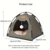 Cat kennel, dog kennel, all seasons, small dog semi-enclosed, detachable, outdoor rainproof pet tent house