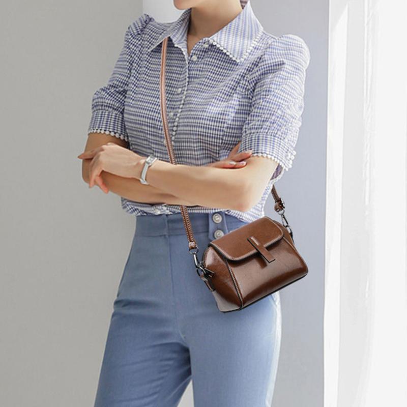 Luxus Designer Einfarbig Damen Kleine Handtasche Mode Schulter Messenger Bag Damen PU Leder Shell Umhängetasche KTB