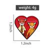 The Fantastic Mr Fox Enamel Pins Comedy Animated Film Couple Love Heart Lapel Badge Clothes Backpack Brooches Accessories Gift