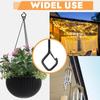 10PCS Square Snap Safety Hooks Screw Fixed Anti Fall Light Hanger Safety Hook  for Fixing String Lights Potted PlantsHanging