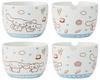 Skater Ceramic Bamboo Chopsticks Bowl, Set, 600ml, 21cm, Sanrio, Cinnamoroll, Friends, Girls, CHBWH1-A