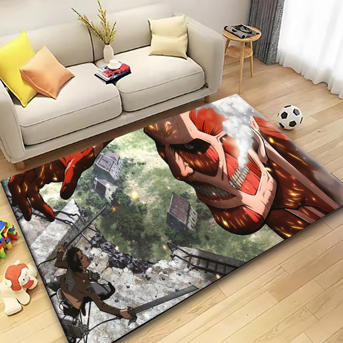 

Living Room Floor Carpets A-Attack on Titan Bathroom Foot Mat Outdoor Entrance Doormat Non-slip Kitchen Bedroom Rug Home Decor 40cmx60cm