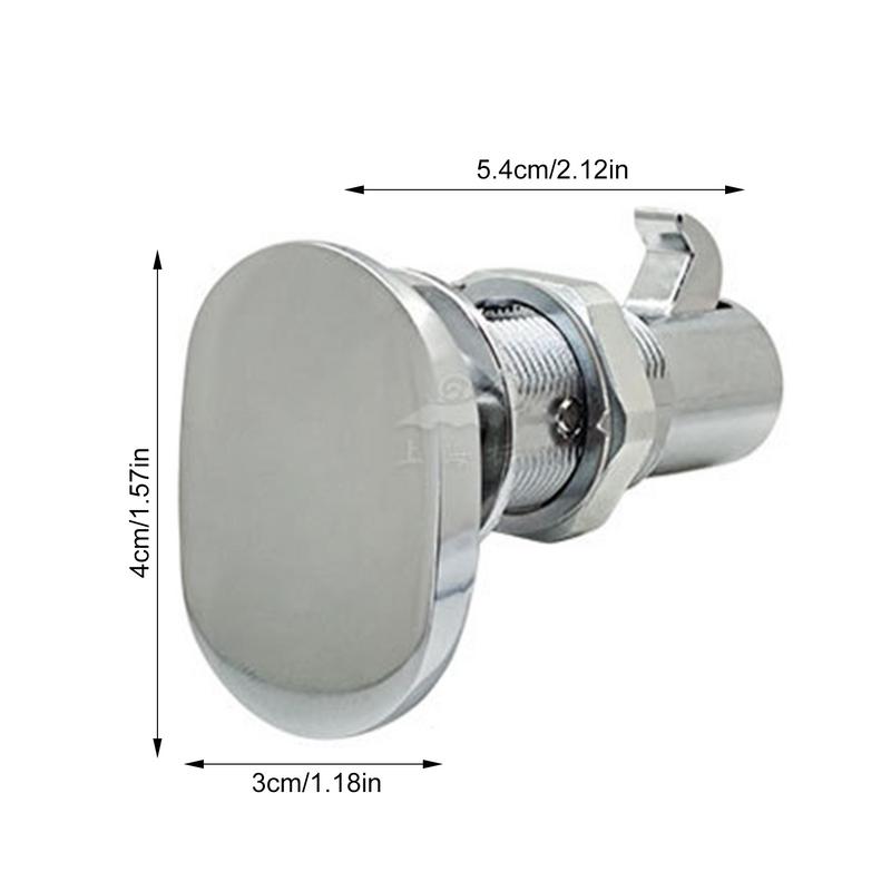 Încuietori tubulare de înlocuire încuietori pentru depozitare RV Încuietori pentru dulap Încuietoare uși remorcii Încuietori pentru depozitare RV din aliaj de zinc Securizat, ușor de instalat pentru