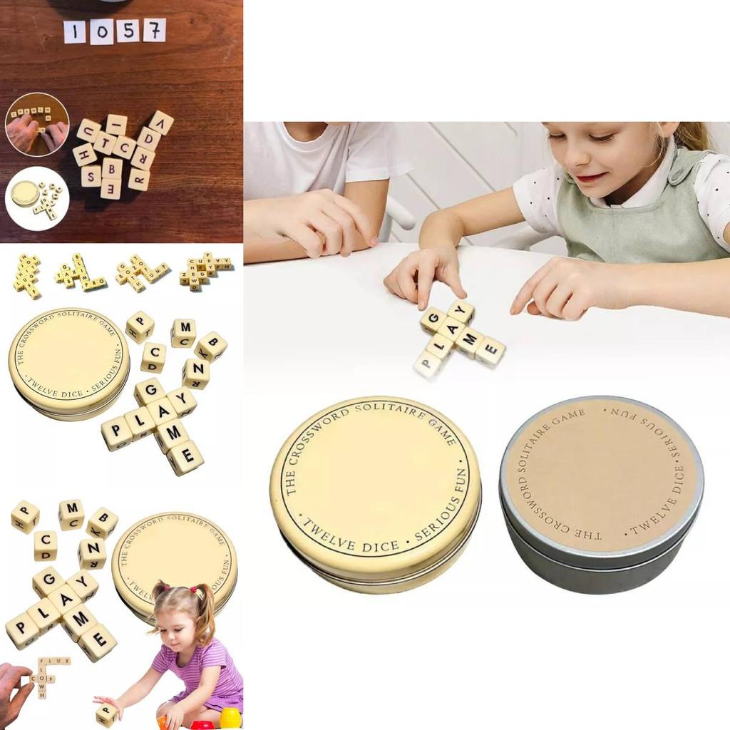 Classic Crossword Solitaire Game Crafted From Durable Plastic For Endless Entertainment