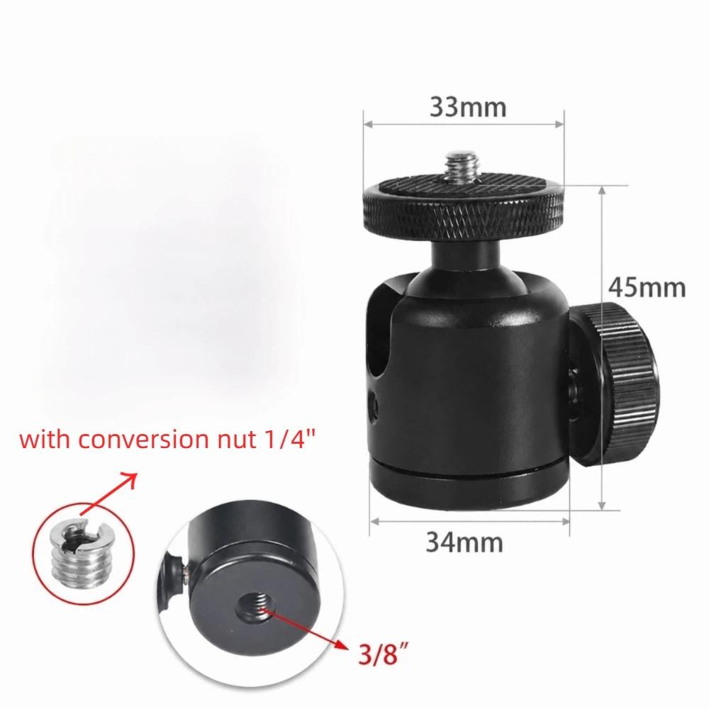 360 Degree Rotating Camera Tripod Ball Head Panoramic Tripod Mount  for DSLR Camera