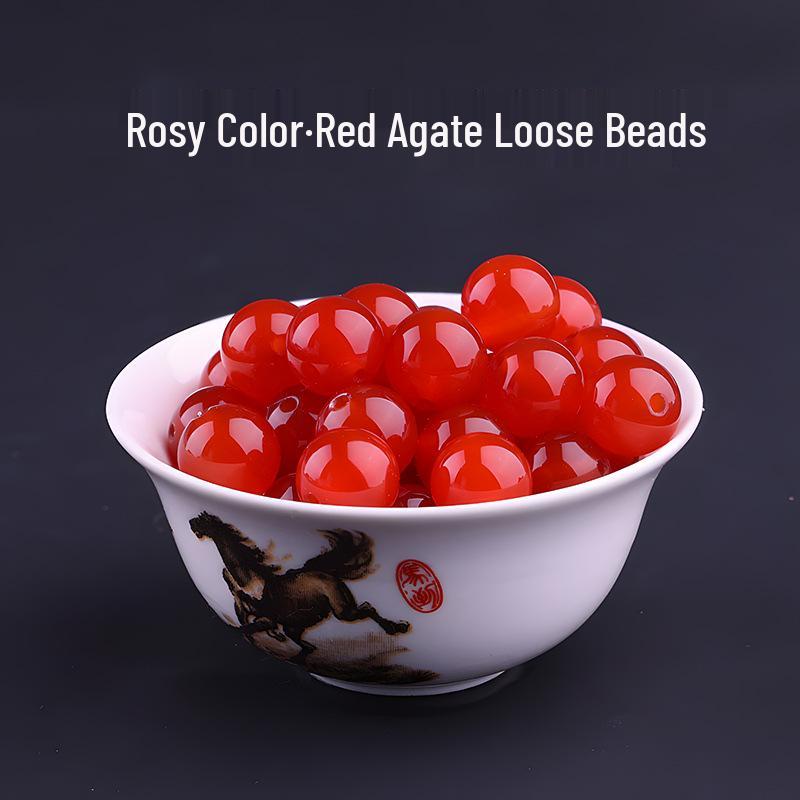 Natural Agate Beads for Handmade DIY Jewelry and Crystal Bracelet Crafting