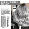 Stříbrnošedá barva na vlasy v krémové formě, Unisex stříbrná barva na vlasy, Dlouhotrvající nepoškozující barevný krém pro ženy a muže, 2025