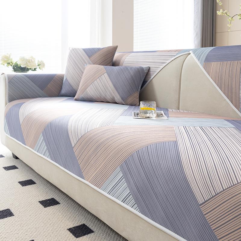 Ice silk cold sofa cushion, summer mat, seat cushion, non-slip leather sofa cover, summer cool cushion cover cloth towel