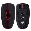 3-Tasten Silikon Auto Fernbedienung Schlüsselanhänger Hülle für Ford Ranger C-Max S-Max Focus Mk3 Galaxy Mondeo Transit Tourneo Custom
