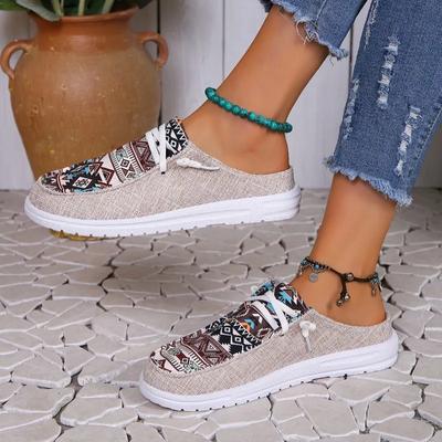 Fashion Spring and Autumn Fashion New Women's Round Toe Walking Shoes Color Matching Casual Comfortable Shallow Mouth Thick Sole Sneaker