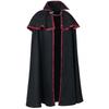 Halloween Royal Cloak With Shoulder Pads Medieval Vintage Beads Gear Chain Hooded Costume Stage Performance