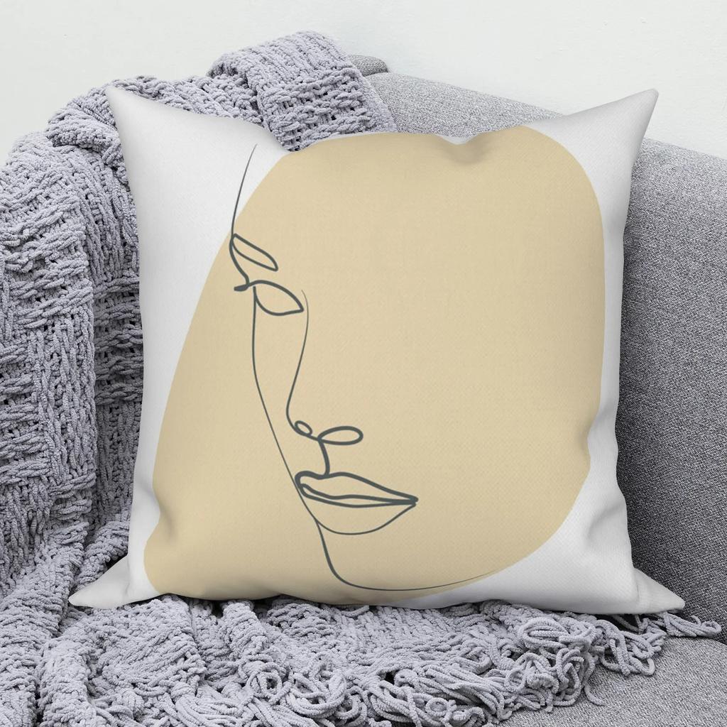 Line Abstract Pillowcase Sofa Cushion Cover Modern Simple Nordic Decorative Home Throw