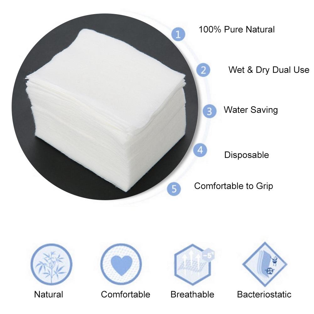 1000Pcs Disposable Cotton Pads Nail Polish Wipes Remover Makeup Cleaner Cotton Wipes