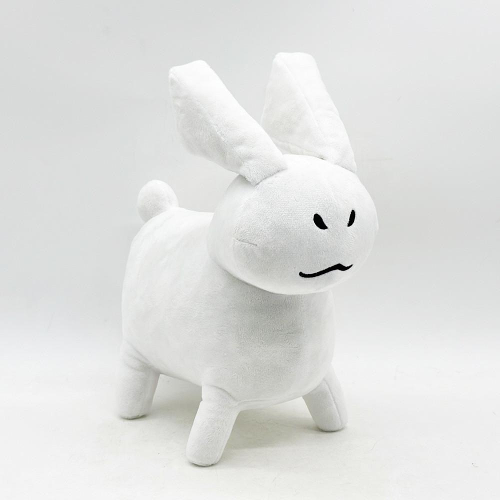 Gubby Plush Black White Red Rabbit Animal Toy With Pp Cotton Filling For Kids And Collectors