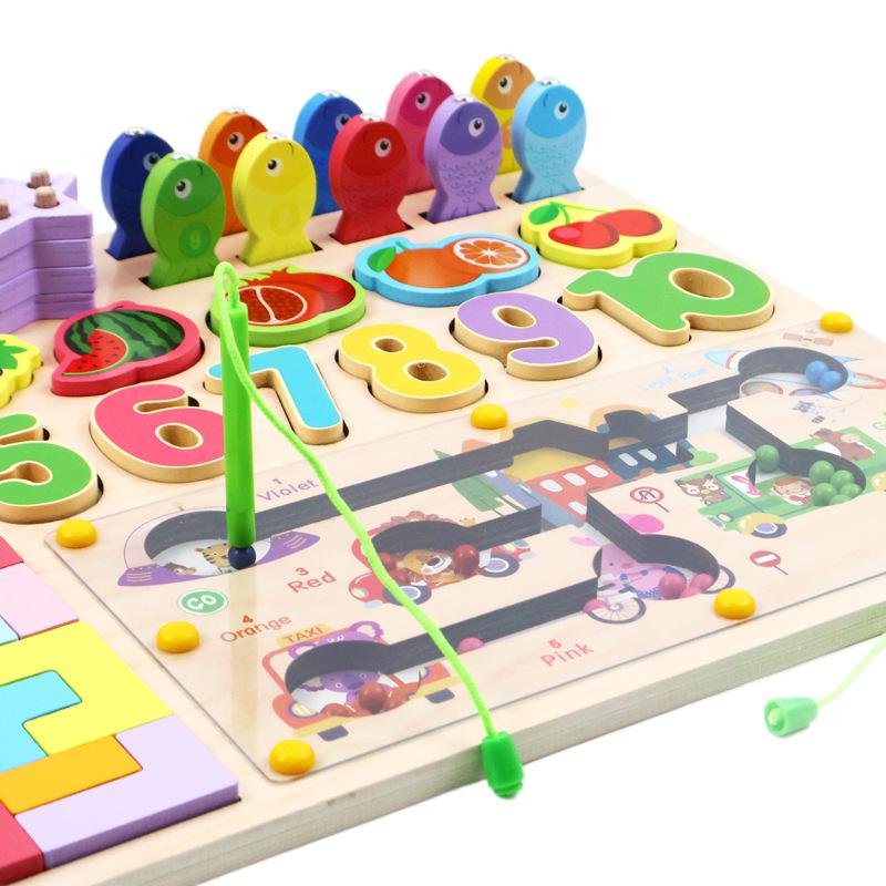 Wooden Magnetic Marble Maze Game for Kids - Educational, Early Learning, Logic Development Toy