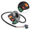 22mm Motorcycle Switch Accessories Black Button DC 12V