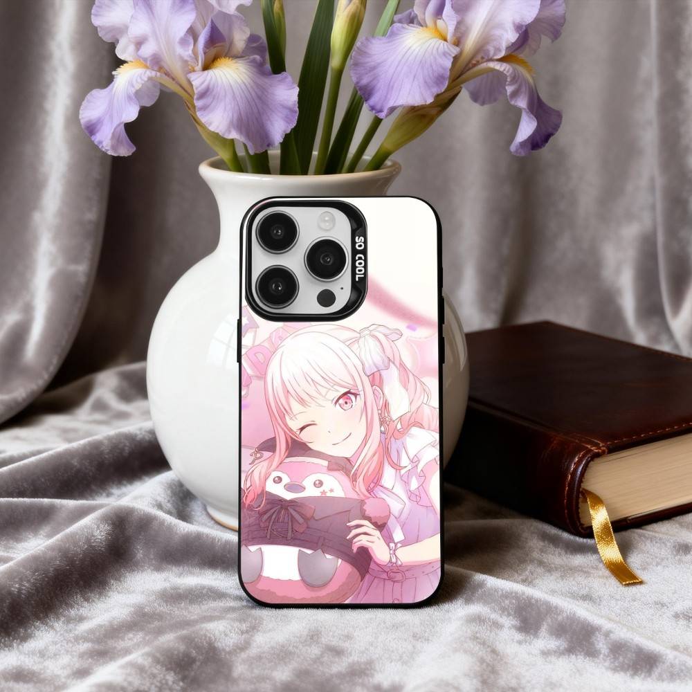 P-Project S-SEKAI M-Mizuki A-Akiyama Phone Case For iPhone17,16,15,14,13,12,11 Plus,Pro Max Black Candy Silver Plated Cover