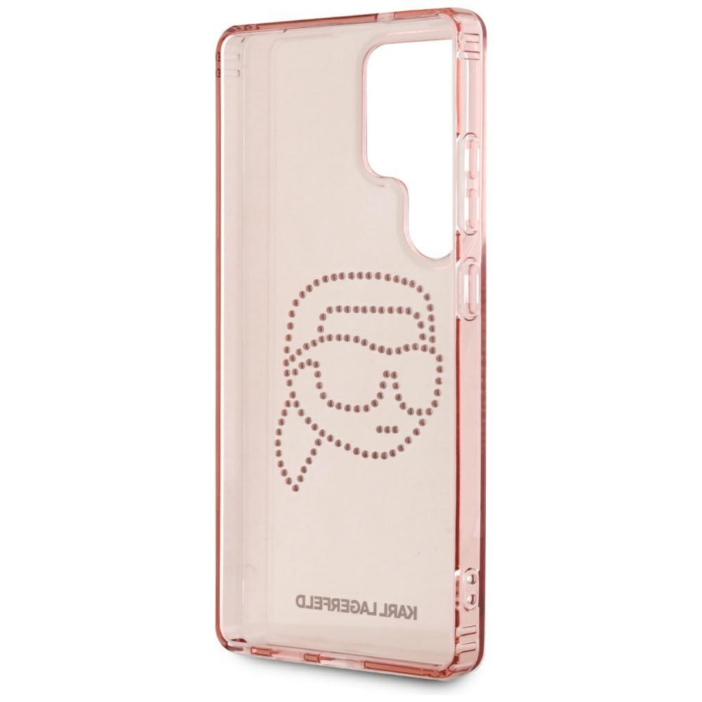Pouzdro Karl Lagerfeld Kamínky K. Hlava Logo Pro Samsung Galaxy S25 Ultra Růžová