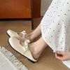 Soft-soled bag head slippers, one foot and half drag single shoes, 2025 summer new French bow women's lazy shoes