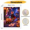 Disney Zootopia Nick and Judy Halloween Pumpkin Paint by Numbers Kit Hand Painted Home Decor Gift