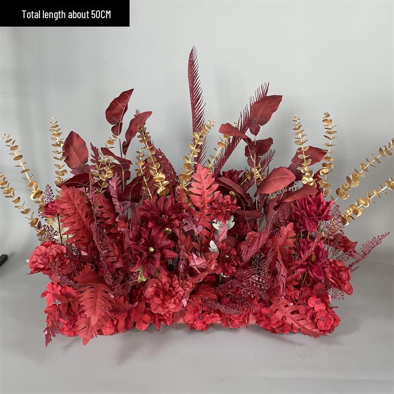 50cm Wedding Aisle Flower Row Decoration - Artificial T-Stage Guide Flowers