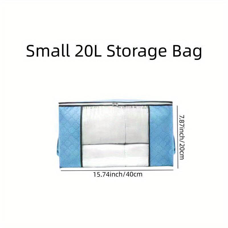 Borsa portaoggetti con motivo a orso dei cartoni animati, organizer per vestiti pieghevole con cerniera, contenitore versatile per guardaroba
