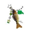 Creative Angler Gift Keychain Detailed Fish Imitation Design Sturdy Resin Key Ring Creative Fishing Key Accessories