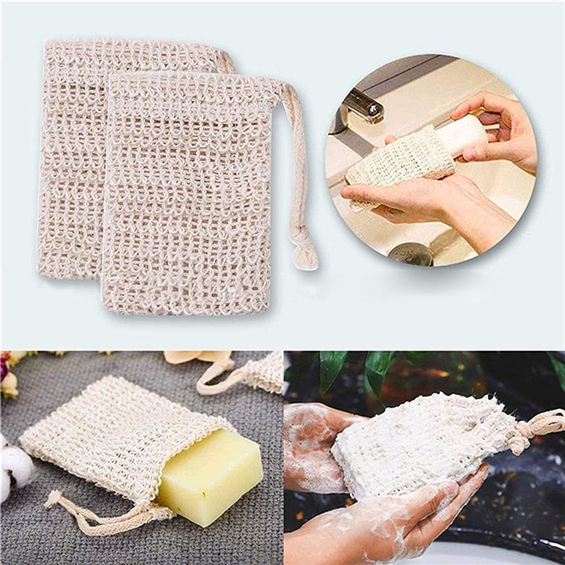 Soap Bar Sisal Soap Bag Shower Bath Sisal Soap Bag Exfoliating Soap Saver Pouch