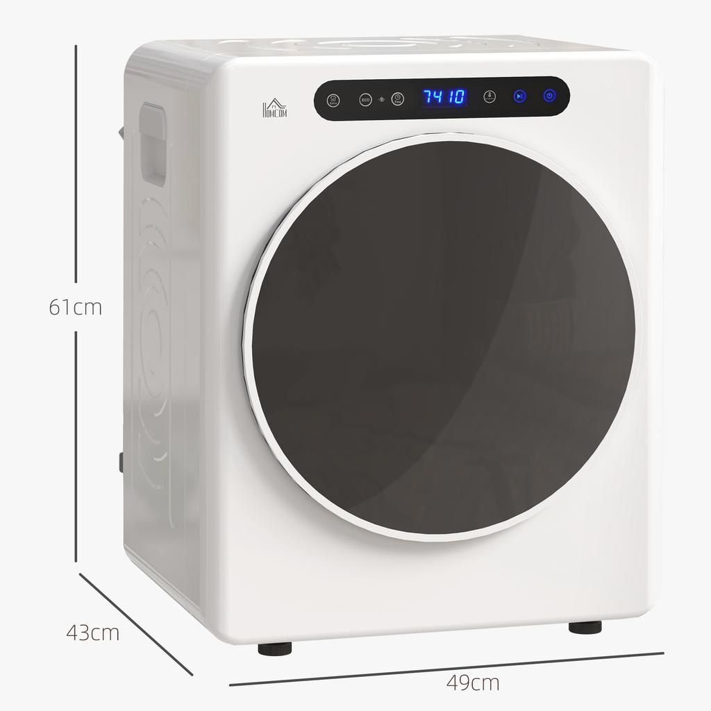 5kg Compact 40-60 Degrees C Tumble Dryer - White