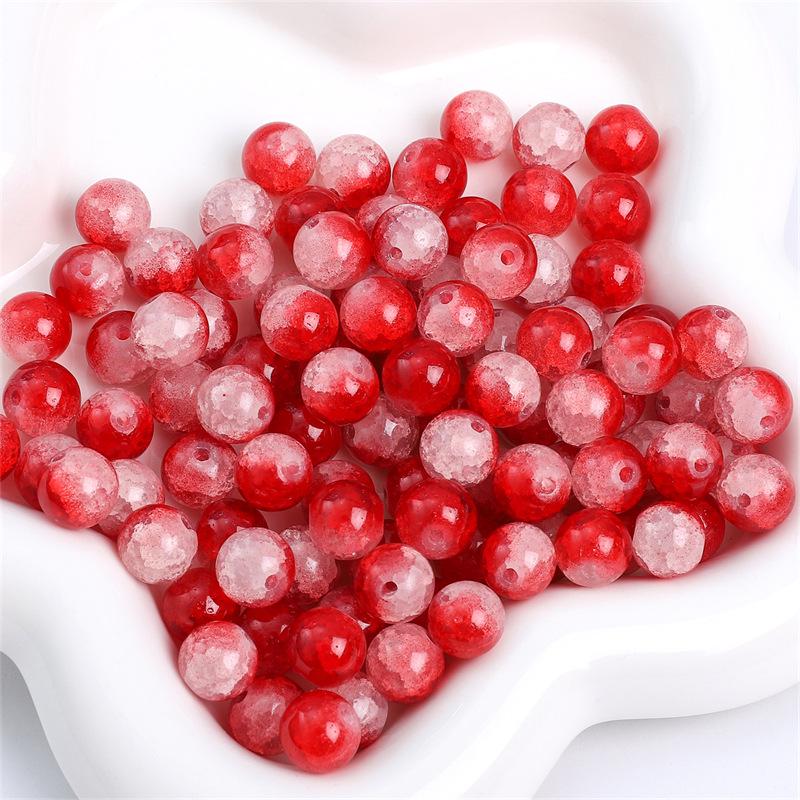 10mm Round Glass Beads: Hand-Woven Bracelet & Necklace DIY Material, Handmade Accessories