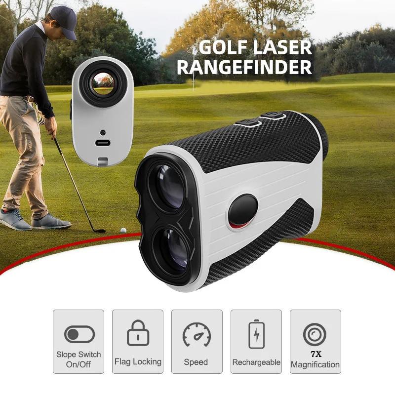 1000m Outdoor High-Precision Electronic Rangefinder Golf Rangefinder 7X HD Optica Lens Telescope Measuring Instrument