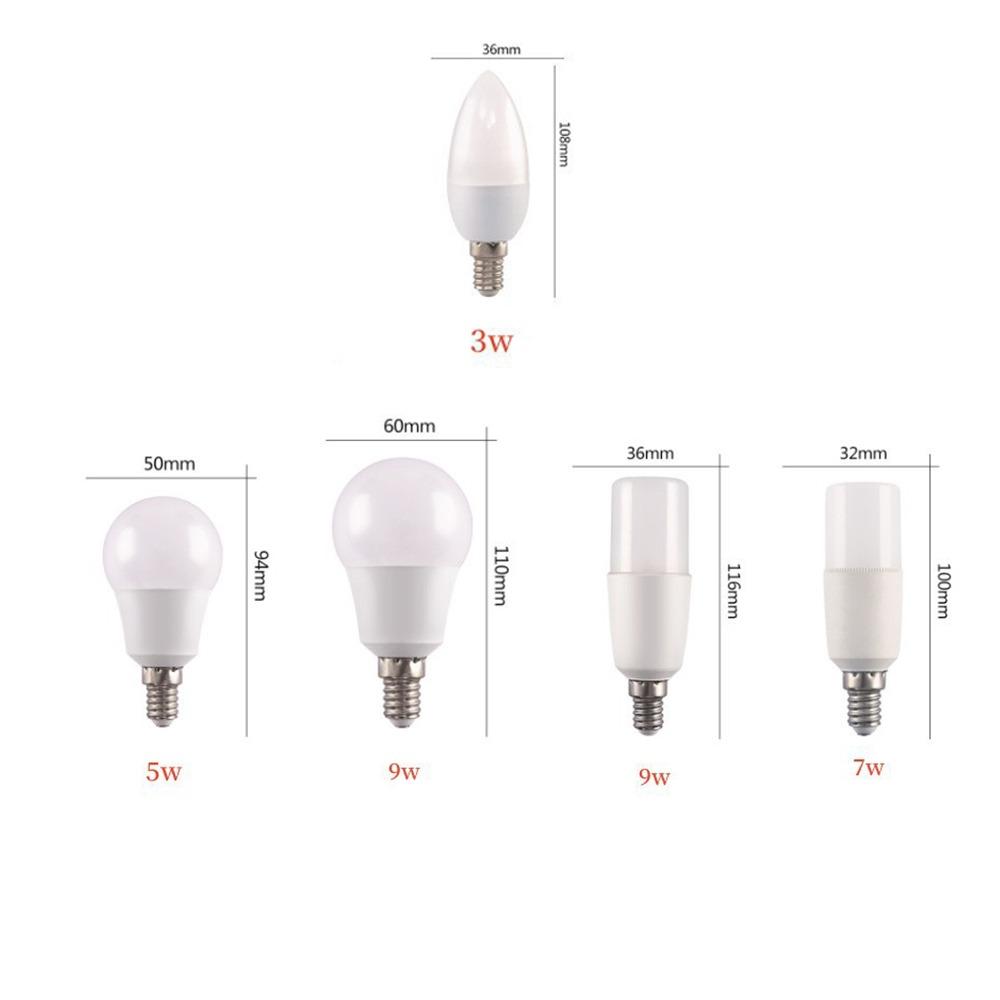 E14 Led Candle Bulbs 220V Led Chandelier Candle Light Hot Bulb White Lamp  Home Decoration