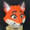 Cute Red Fox Headgear Latex Mask