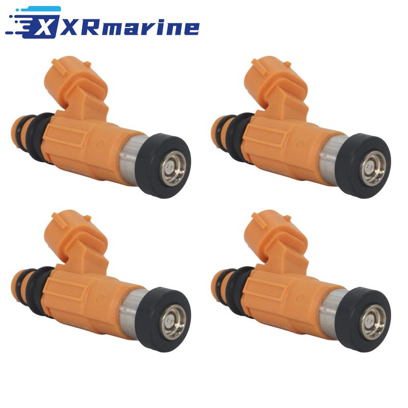 Fuel Injectors 4 Holes 69J-13761-00 for Yamaha 4 Stroke F FL 200 225 HP Outboard Engine Parts 69J1376100 69J-13761-00-00