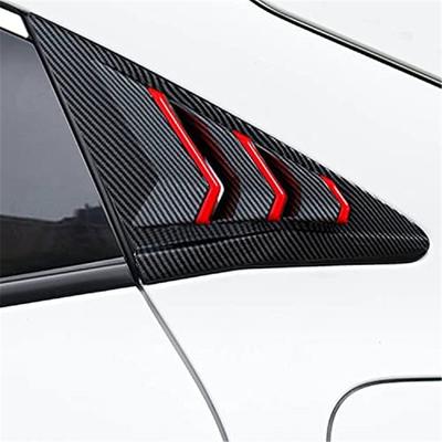 Arka Yan Cam Panjur Kapağı Karbon Fiber Görünüm Honda Civic 2016-2021 İçin Sol Sağ