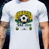 Brazil Champion Usa 2026 Soccer T Shirt Unisex Vintage Retro Badge National Flag Football Graphic Cotton Trendy Fan Streetwear